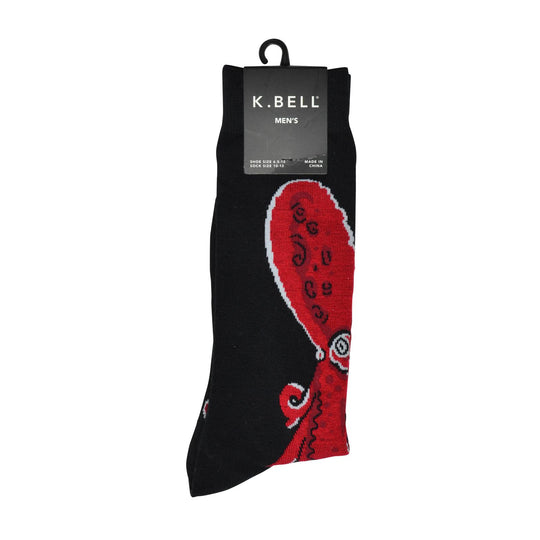 K. Bell Men`s Graphic Crew Socks