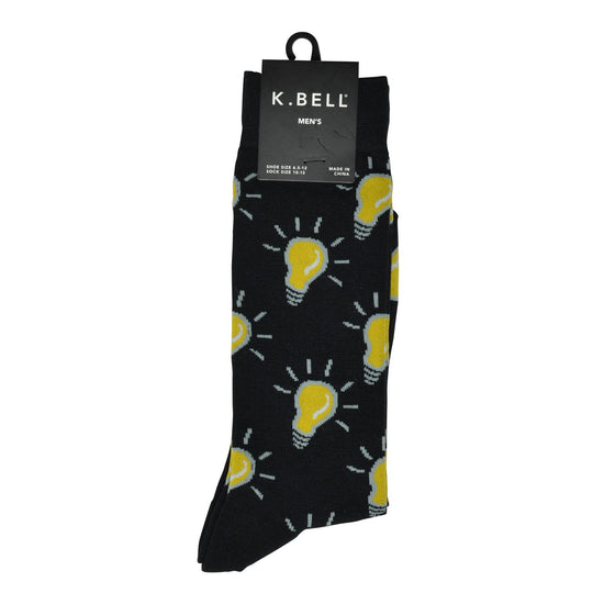 K. Bell Men`s Graphic Crew Socks