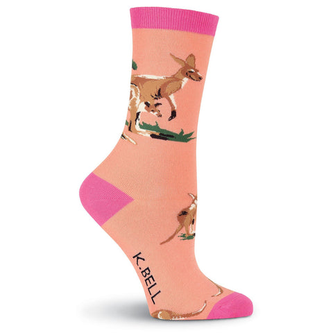 K. Bell Womens Kangaroo Crew Socks