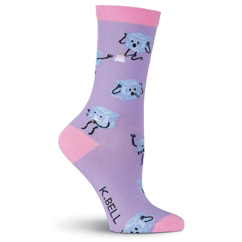 K. Bell Womens Ice Scream Crew Socks