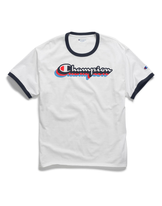 Champion Mens Classic Jersey Ringer Tee