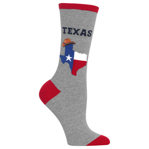 Hot Sox Womens Texas Crew Socks