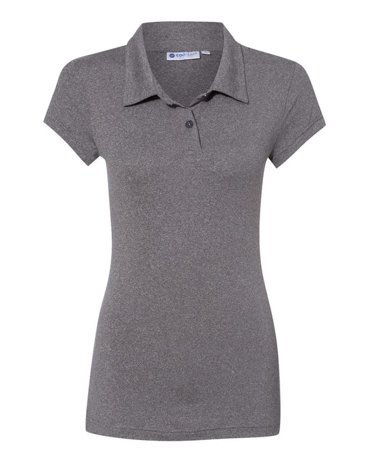 Weatherproof Womens Cool Last Heathered Lux Sport Shirt W19714, XL, Black