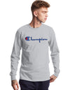 Champion Life Mens Heritage Long-Sleeve Tee, L, C Gold