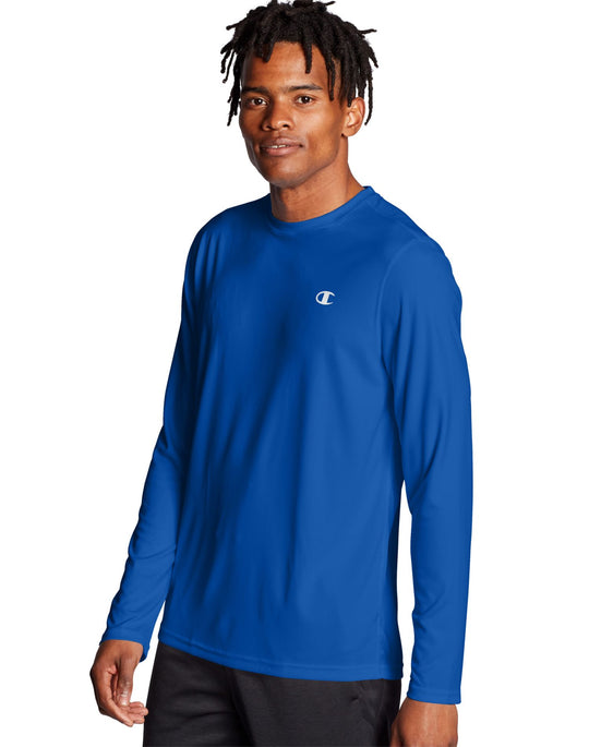 Champion Mens Double Dry Core Long-Sleeve Tee
