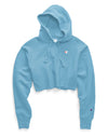 Champion Life Womens Reverse Weave Cropped Cut Off Pullover Hoodie