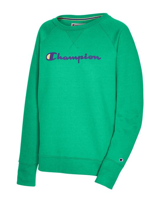 Champion Womens Powerblend Fleece Boyfriend Crew