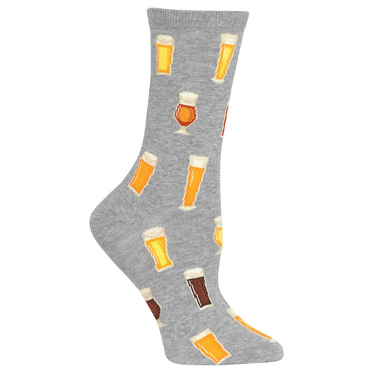 Hot Sox Womens Beer Crew Socks