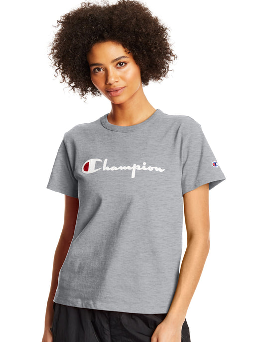 Champion Life Womens Heritage Tee, L, Black