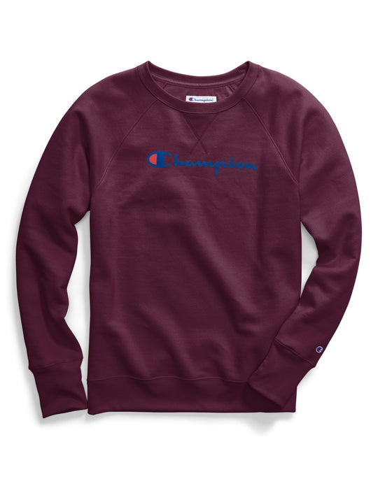 Champion Womens Plus Powerblend Fleece Crew