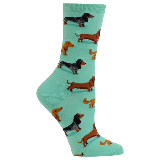 Hot Sox Womens Dachshunds Crew Socks