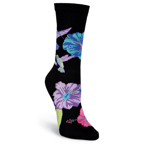 K. Bell Womens Hummingbirds Crew Socks