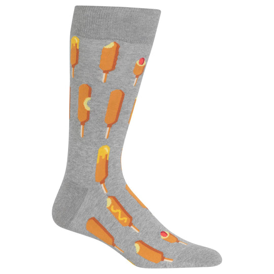 Hot Sox Mens Corndogs Crew Socks