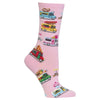 Hot Sox Womens Food Trucks Crew Socks