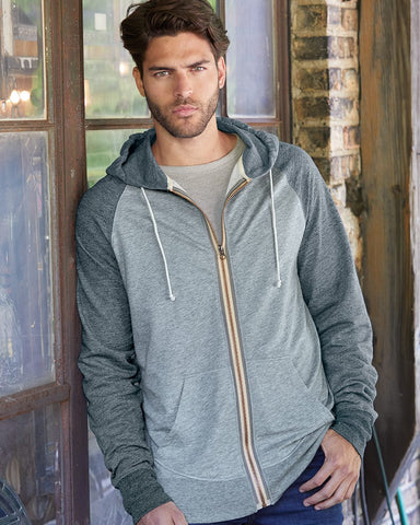 Weatherproof Mens Vintage Marled Full-Zip Hooded Sweatshirt 198774, XL