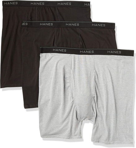 Hanes Mens Stretch Boxer Briefs 3 Pack