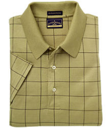 Outer Banks Mens Double Mercerized Pima Windowpane Jersey