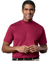 Outer Banks Mens Double Mercerized Pima Short Sleeve Mock Tee