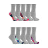 Fruit of the Loom Womens Everyday Soft Crew Socks 10 Pair