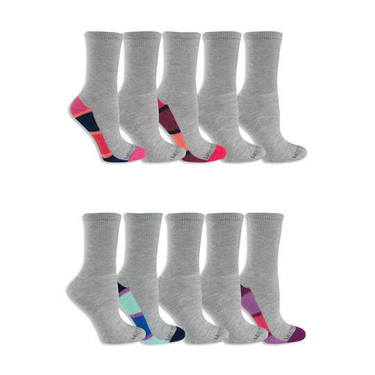 Fruit of the Loom Womens Everyday Soft Crew Socks 10 Pair