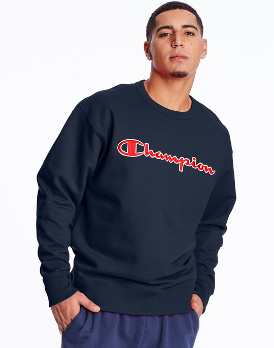 Champion Mens Powerblend Fleece Crew