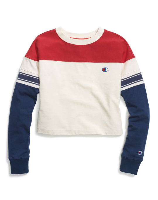 Champion Life Womens Heavyweight Jersey Exaggerated Sleeve Tee