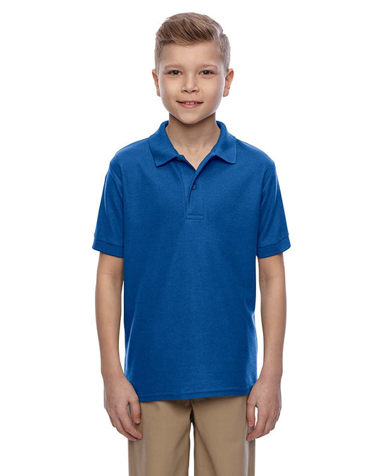 Jerzees Youth Easy Care Welt Knit Collar Short Sleeve Pique Polo Shirt