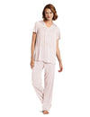 Vanity Fair Colortura Sleepwear Women`s Short-Sleeve Pajama Set