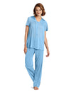 Vanity Fair Colortura Sleepwear Women`s Short-Sleeve Pajama Set