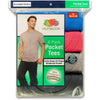 Fruit of the Loom Men`s 4-Pack Black-Grey Pocket T-Shirts