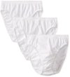 Fruit of the Loom Women`s 3 Pack White Cotton Hi-Cut Brief Panty