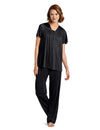 Vanity Fair Colortura Sleepwear Women`s Short-Sleeve Pajama Set
