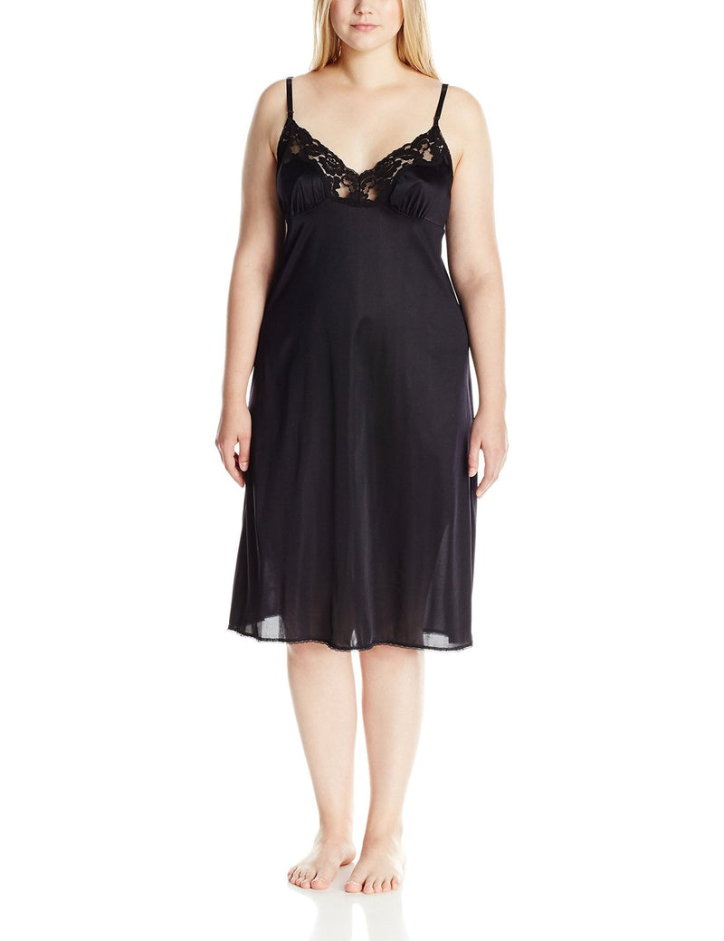 Vassarette Signature Lace Women`s Anti-Static Plus-Size Full Slip