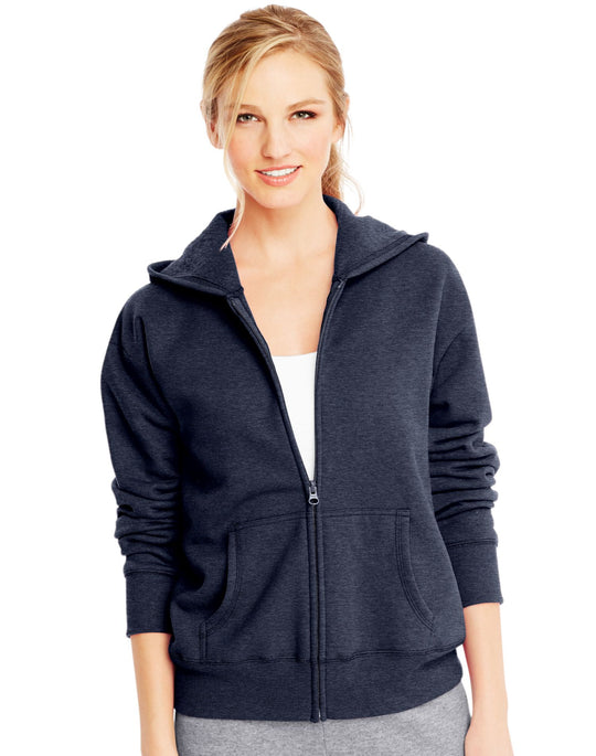 Hanes Women`s ComfortSoft EcoSmart Full-Zip Hoodie Sweatshirt