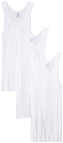 Fruit of the Loom Men`s 3pk Big Man White A-Shirt