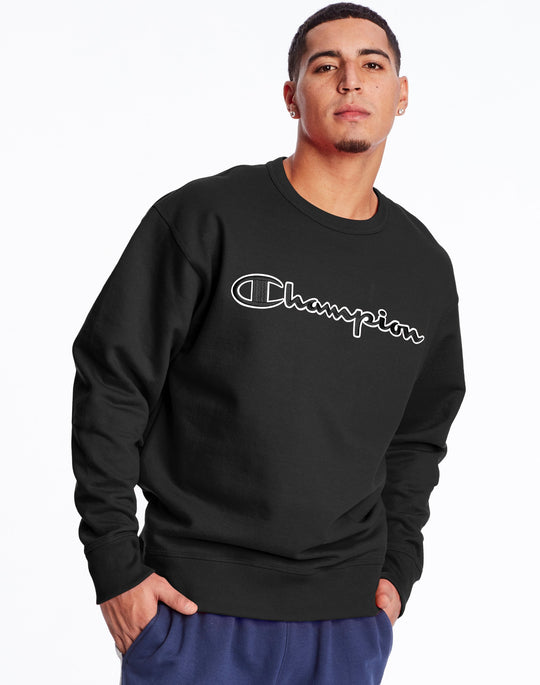 Champion Mens Powerblend Fleece Crew