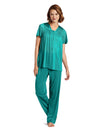 Vanity Fair Colortura Sleepwear Women`s Plus-Sizes Short-Sleeve Pajama Set