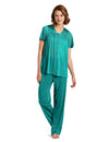 Vanity Fair Colortura Sleepwear Women`s Short-Sleeve Pajama Set