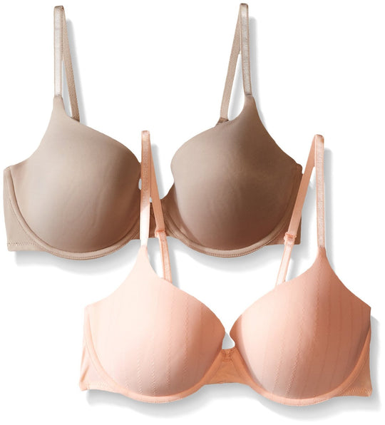 Vassarette Women`s 2-Pack Convertible T-Shirt Bra