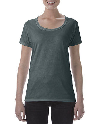 Gildan Ladies Softstyle Deep Scoop T-Shirt, S, Heather Irish Green
