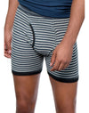 Hanes Men's TAGLESS Striped Ringer Boxer Brief with Comfort Flex Waistband 5-Pack