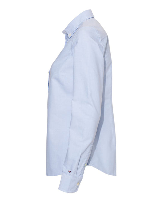 Tommy Hilfiger Womens New England Solid Oxford Shirt - 13H4378