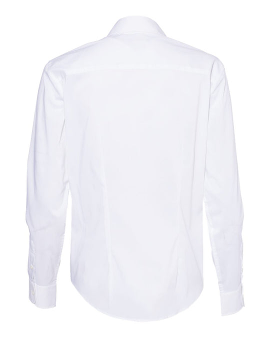 Van Heusen Womens Stretch Spread Collar, XL, White