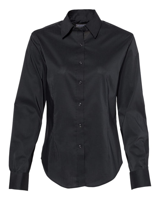 Van Heusen Womens Stretch Spread Collar, XL, White