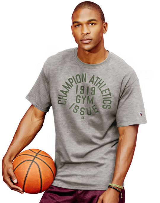 Champion Men`s Cotton-Rich Graphic T Shirt