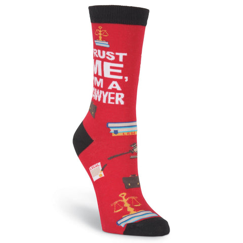 K. Bell Womens Im A Lawyer Crew Socks