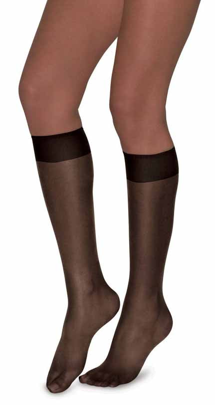 L'eggs Brown Sugar Knee Highs Sandal Toe 2 Pair