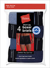 Hanes Men's Ringer Short-Leg Boxer Brief 4 Pack