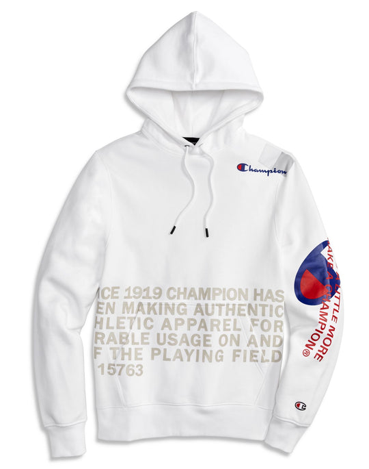 Champion Mens Super Fleece 2.0 Behind The Label Hoodie