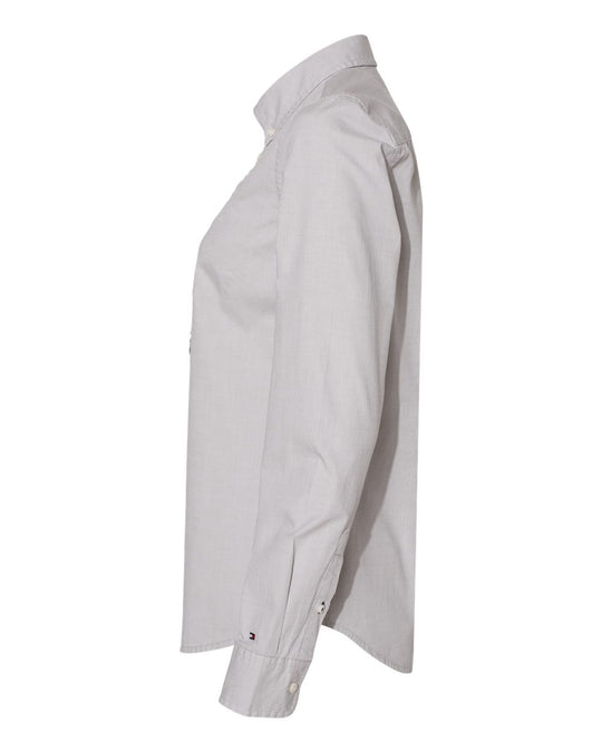 Tommy Hilfiger Womens Capote End-on-End Chambray Shirt - 13H4377